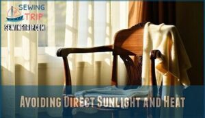 avoiding direct sunlight and heat