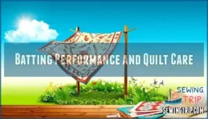 batting performance and quilt care