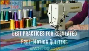 best practices for regulated free-motion quilting