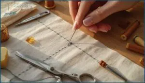 best practices for securing hand-sewn seams