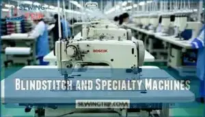 blindstitch and specialty machines