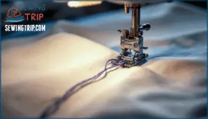 bobbin thread showing on top