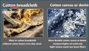 broadcloth vs cotton: differences in durability and strength