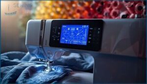 built-in stitch variety and customization options