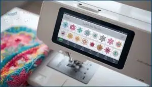 built-in stitches and decorative patterns
