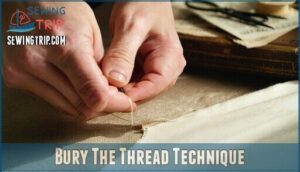 bury the thread technique