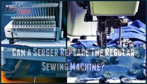 can a serger replace the regular sewing machine