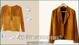 can faux suede shrink