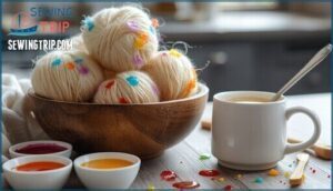 can you dye wool using food coloring