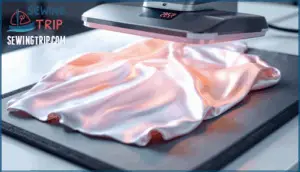 can you heat press satin