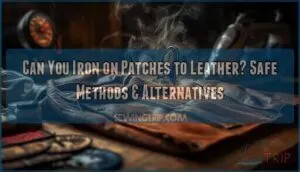 can you iron on patches to leather