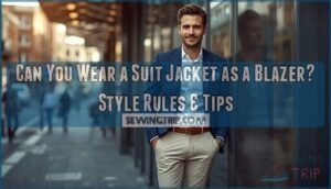 can you wear a suit jacket as a blazer