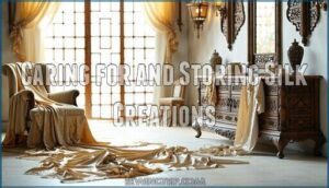caring for and storing silk creations