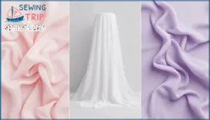 chiffon, organza, and georgette