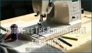 choosing the right needle for knits