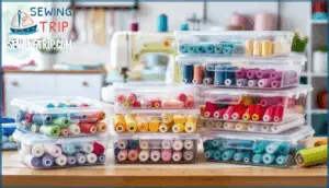 clear boxes, trays, and containers