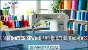 combination sewing and quilting machines
