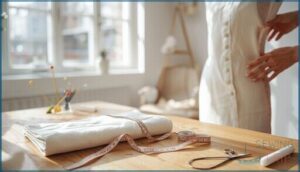 comparing body and garment measurements