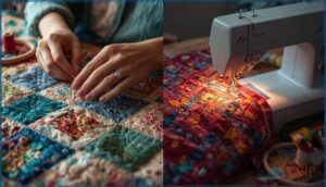 comparing hand and machine quilting methods