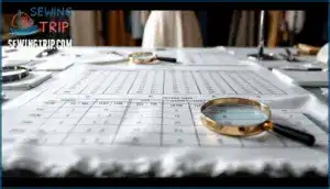 comparing pattern size charts