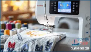 compatibility with quilting and embroidery modes