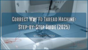 correct way to thread machine correct way to thread machine
