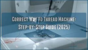 correct way to thread machine