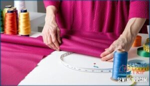 creating folded hems for a clean finish