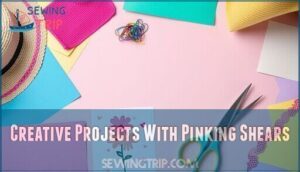 creative projects with pinking shears