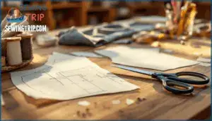 cutting out traced pieces