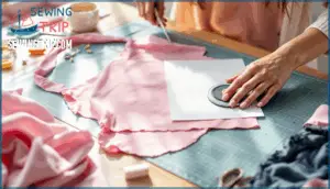 cutting the fabric