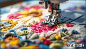 darning foot for embroidery details