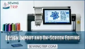 design import and on-screen editing
