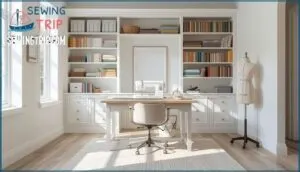 designating a dedicated sewing area designating a dedicated sewing area