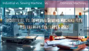difference between industrial domestic sewing machine