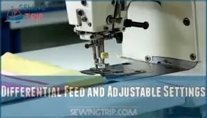 differential feed and adjustable settings