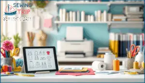 digitizing, printing, and storing sewing patterns