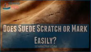 does suede scratch or mark easily