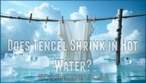 does tencel shrink in hot water