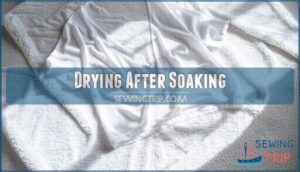 drying after soaking