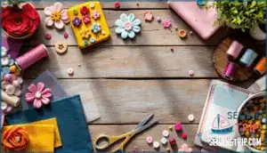 easy felt accessories to sew or glue