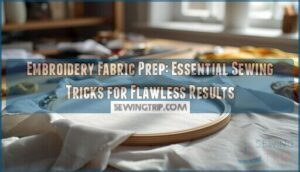 embroidery fabric preparation sewing tricks