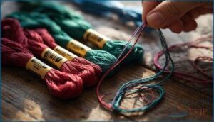 embroidery floss (3–4 strands) embroidery floss (3–4 strands)