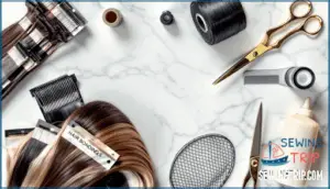 essential tools and products for a sew in