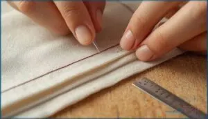 executing a full backstitch