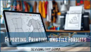 exporting, printing, and file formats