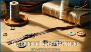 factoring in trims and notions