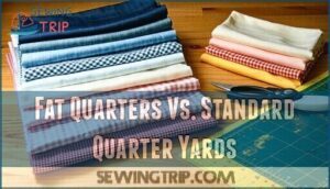 fat quarters vs. standard quarter yards