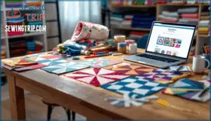 finding and downloading quilt block patterns