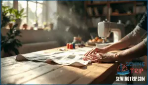 finishing edges before construction